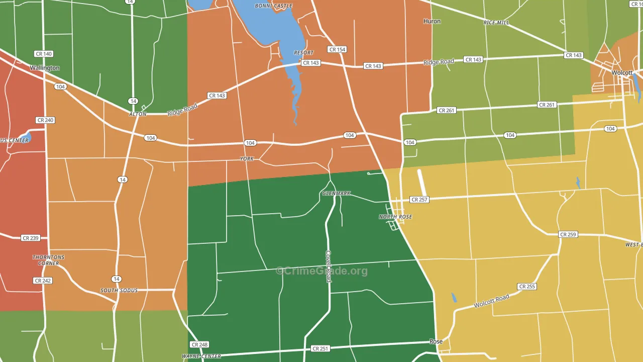 14516, NY Map of Theft Rates
