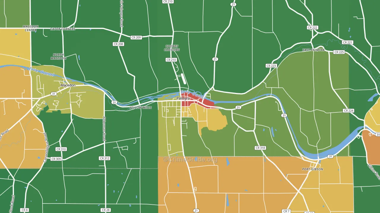 14522, NY Map of Theft Rates