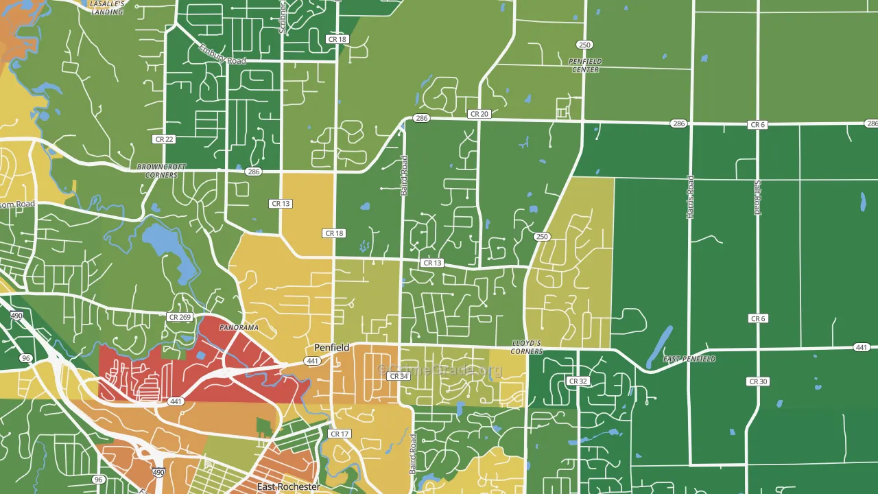 14526, NY Map of Theft Rates