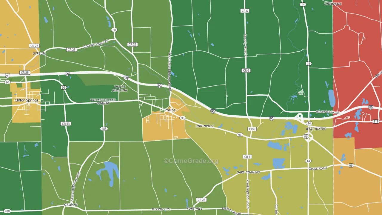 14532, NY Map of Theft Rates