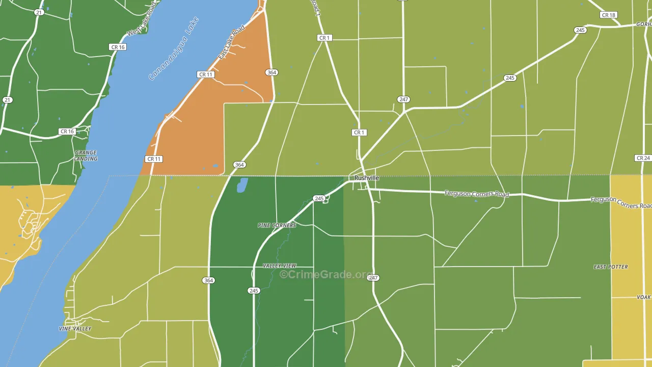 14544, NY Map of Theft Rates