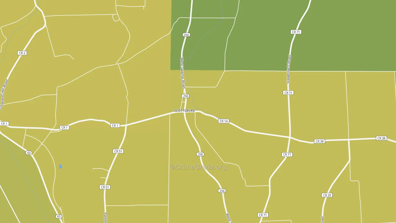14545, NY Map of Theft Rates