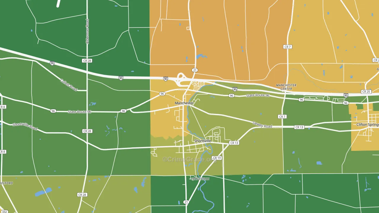 14548, NY Map of Theft Rates