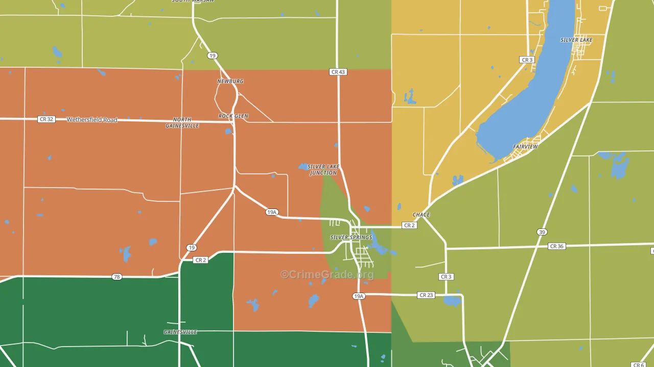 14550, NY Map of Theft Rates