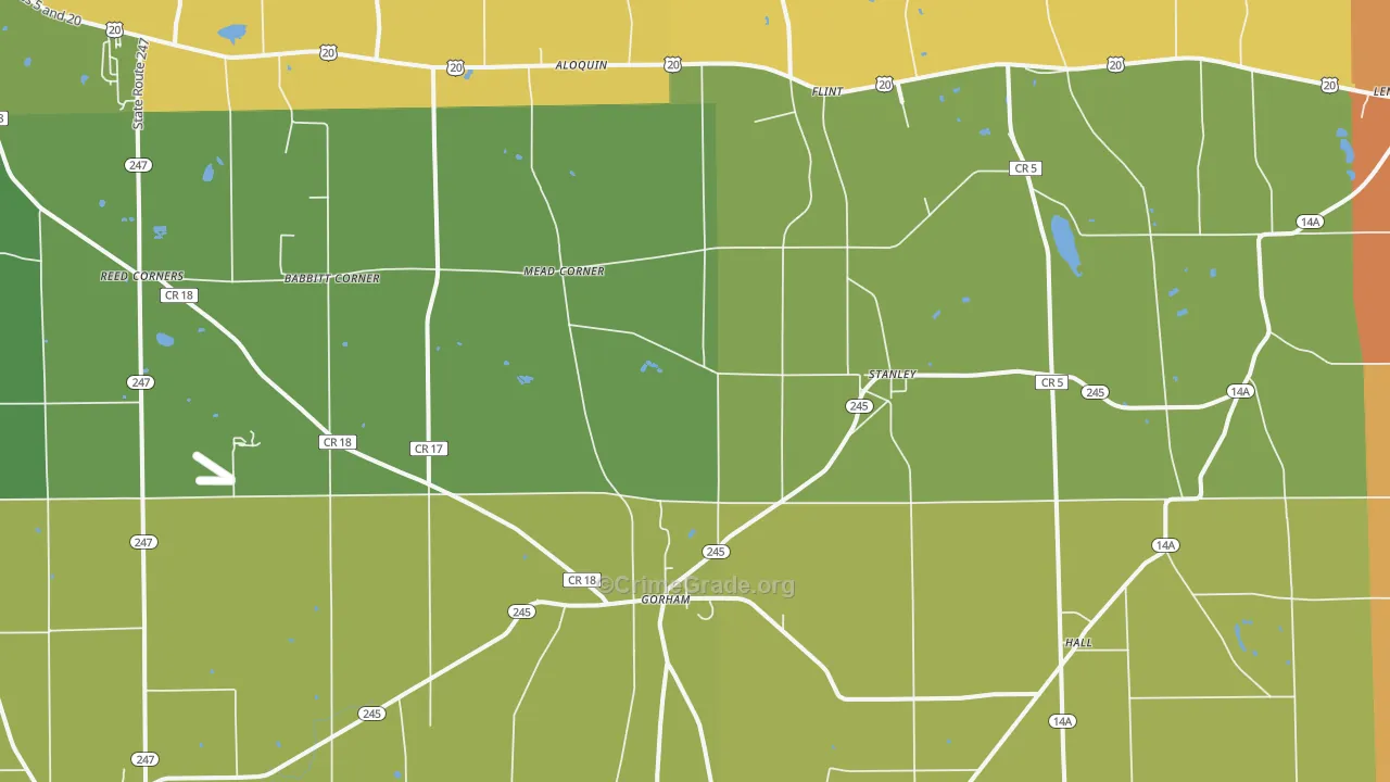 14561, NY Map of Theft Rates