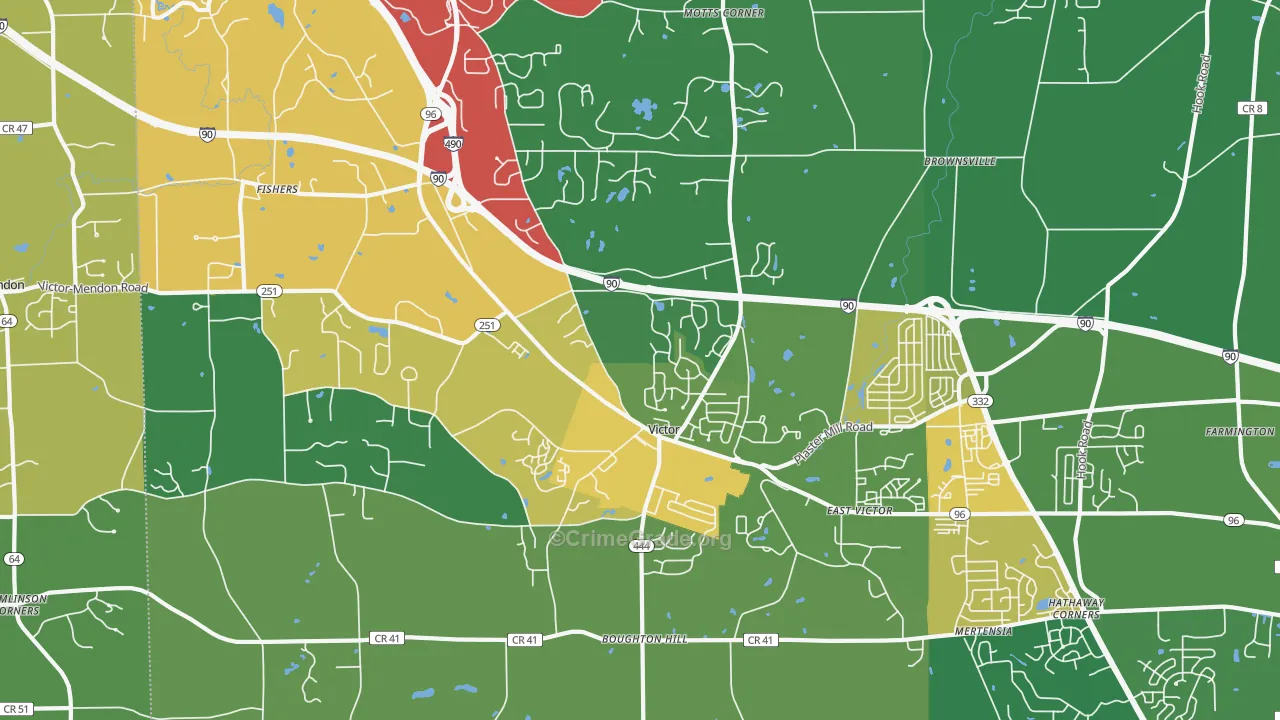 14564, NY Map of Theft Rates