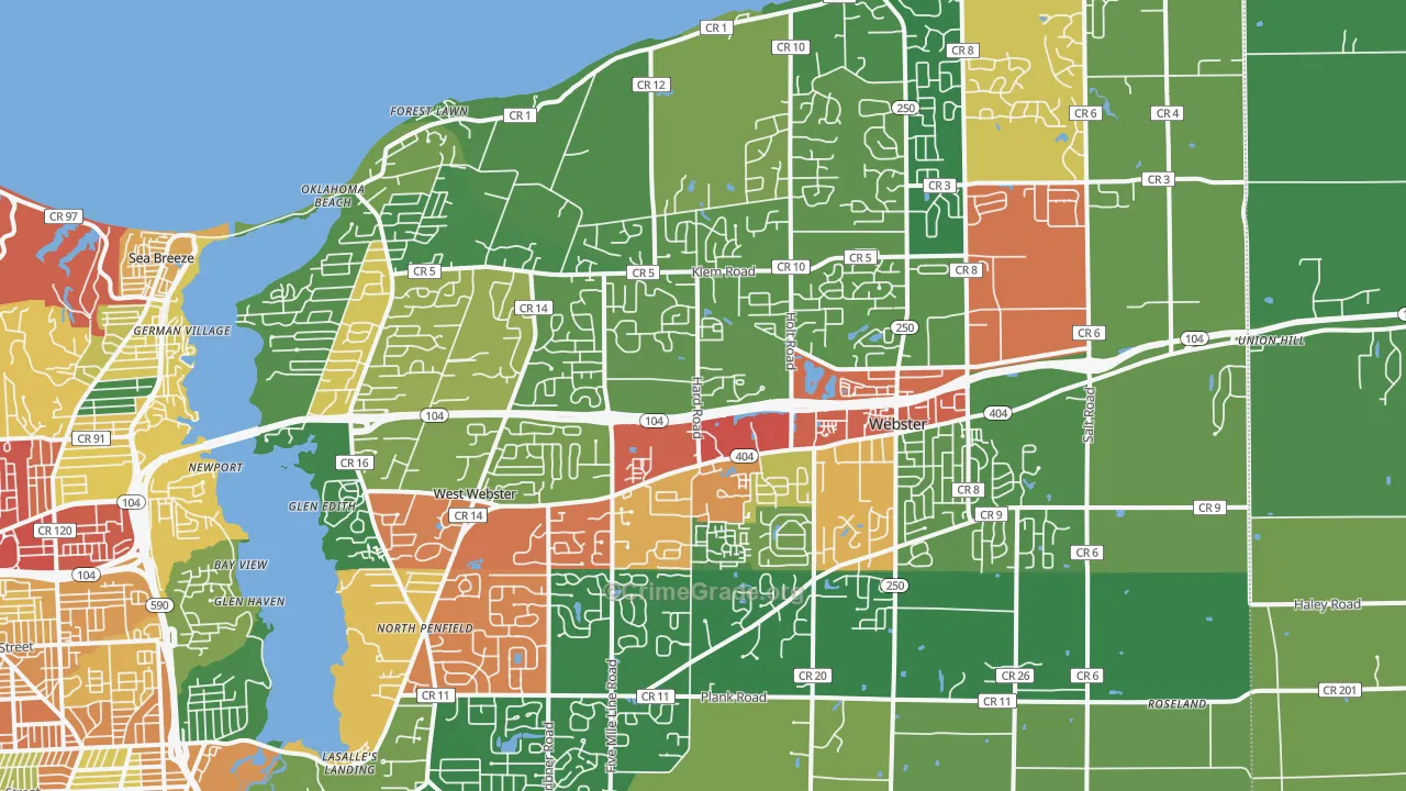14580, NY Map of Theft Rates
