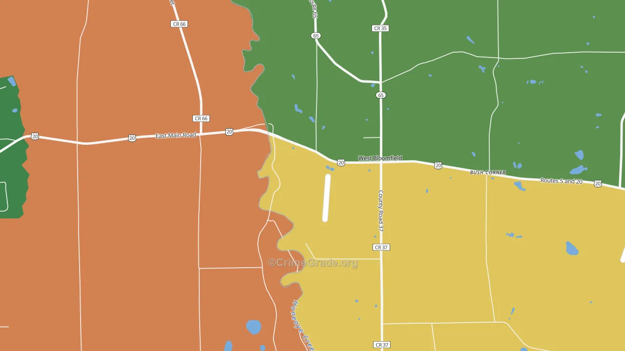 14585, NY Map of Theft Rates