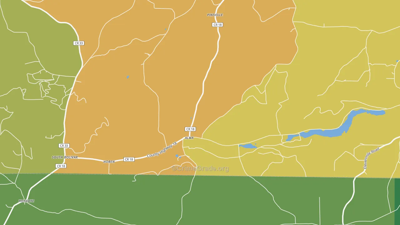 14708, NY Map of Theft Rates