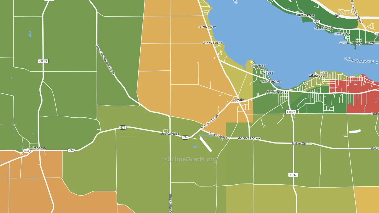 14710, NY Map of Theft Rates