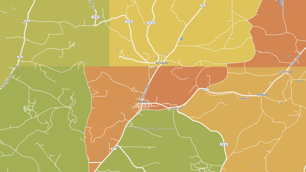14715, NY Map of Theft Rates