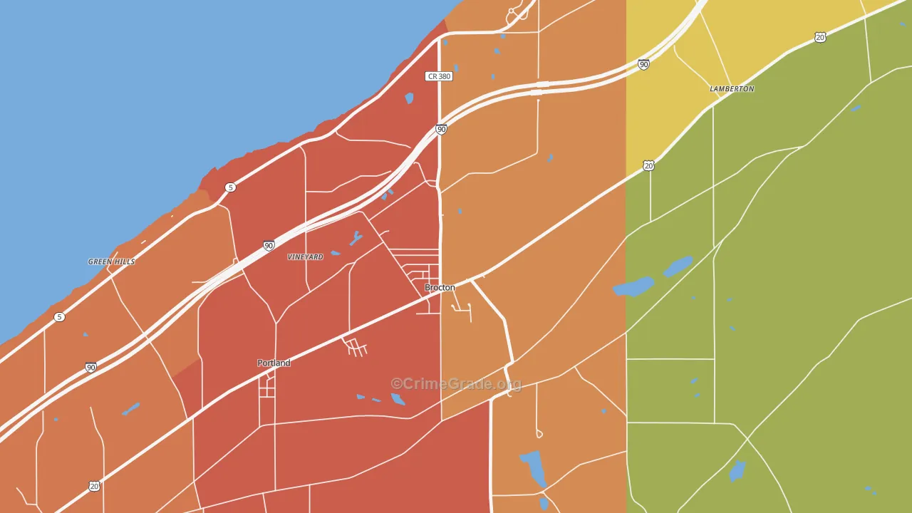 14716, NY Map of Theft Rates