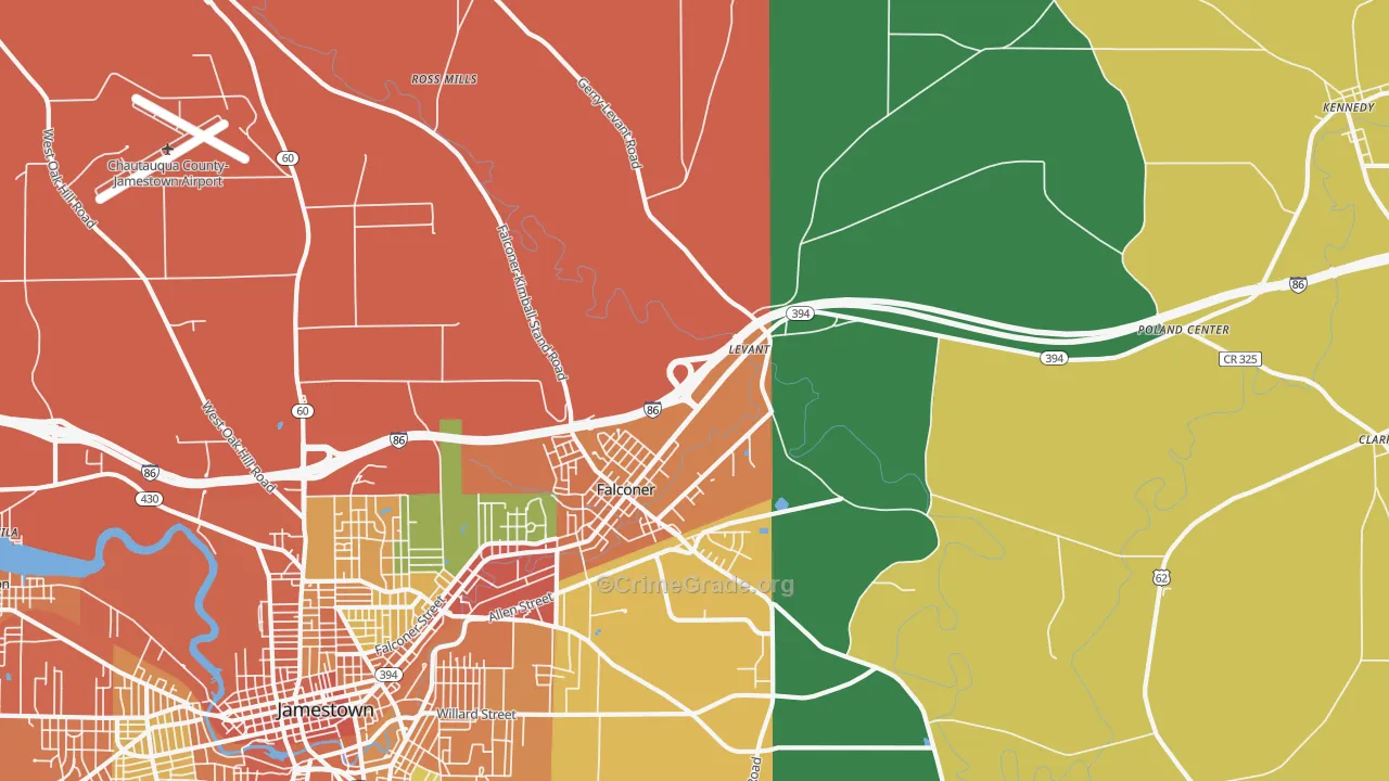 14733, NY Map of Theft Rates