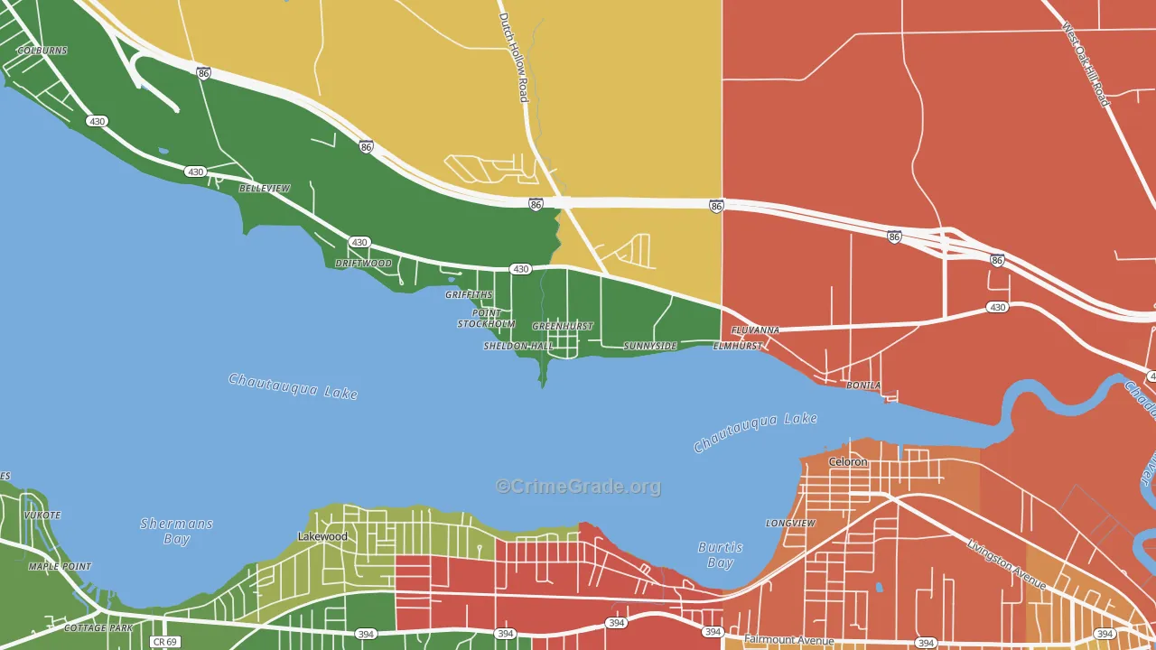 14742, NY Map of Theft Rates