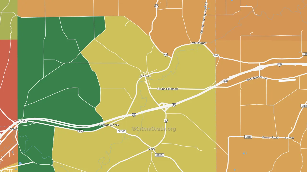 14747, NY Map of Theft Rates