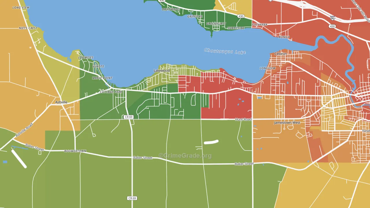 14750, NY Map of Theft Rates