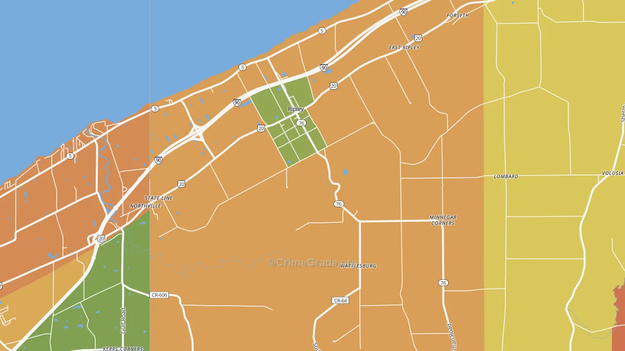 14775, NY Map of Theft Rates