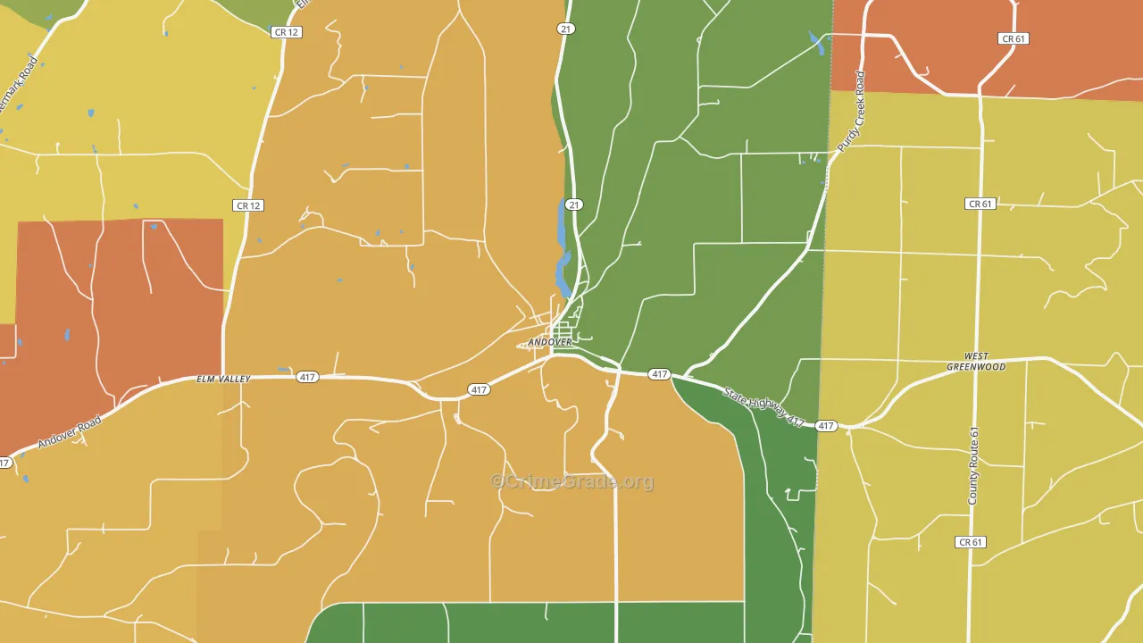 14806, NY Map of Theft Rates