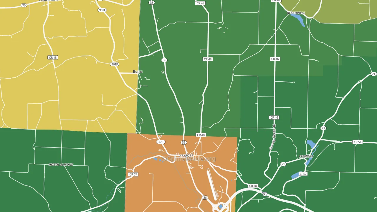 14807, NY Map of Theft Rates