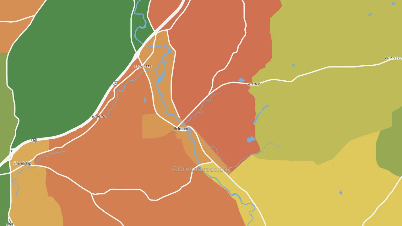 14813, NY Map of Theft Rates