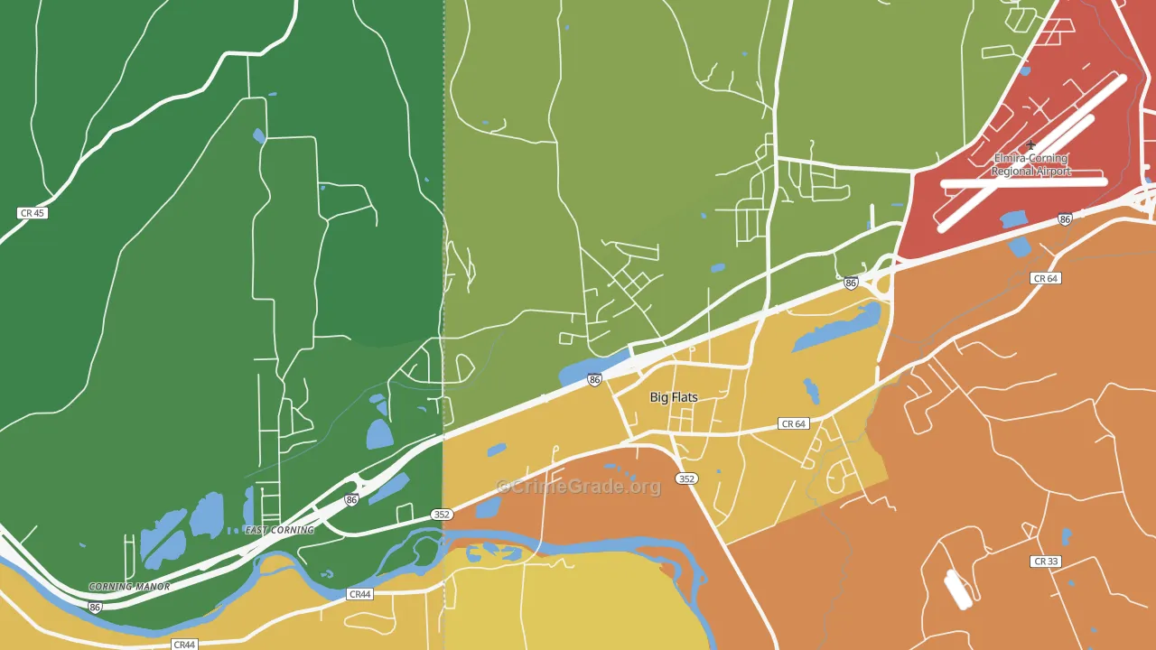 14814, NY Map of Theft Rates