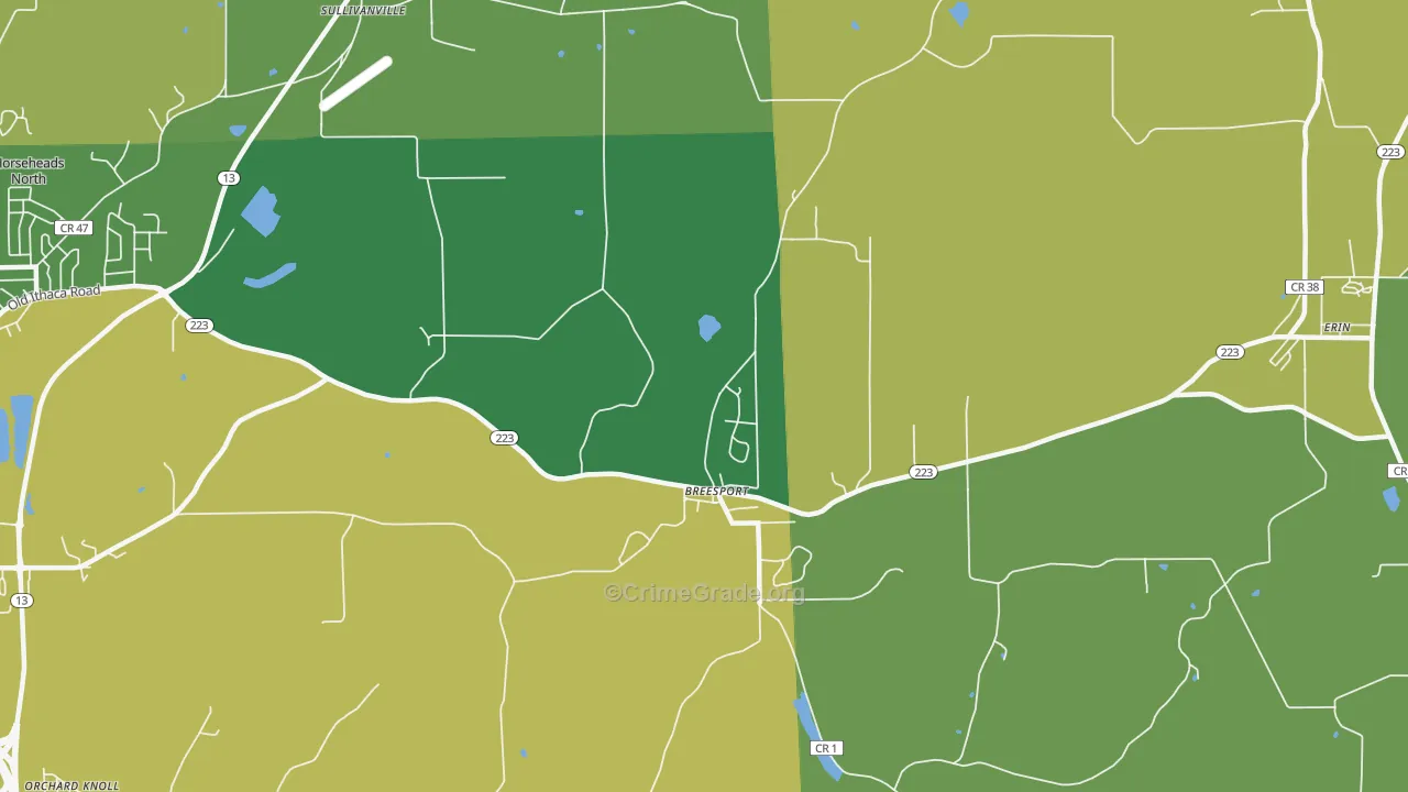 14816, NY Map of Theft Rates