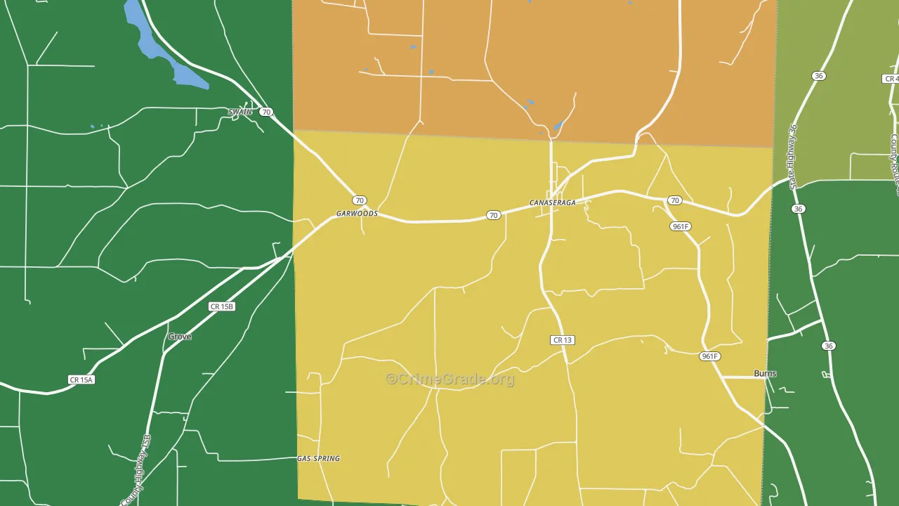 14822, NY Map of Theft Rates