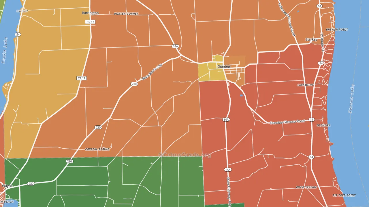 14837, NY Map of Theft Rates