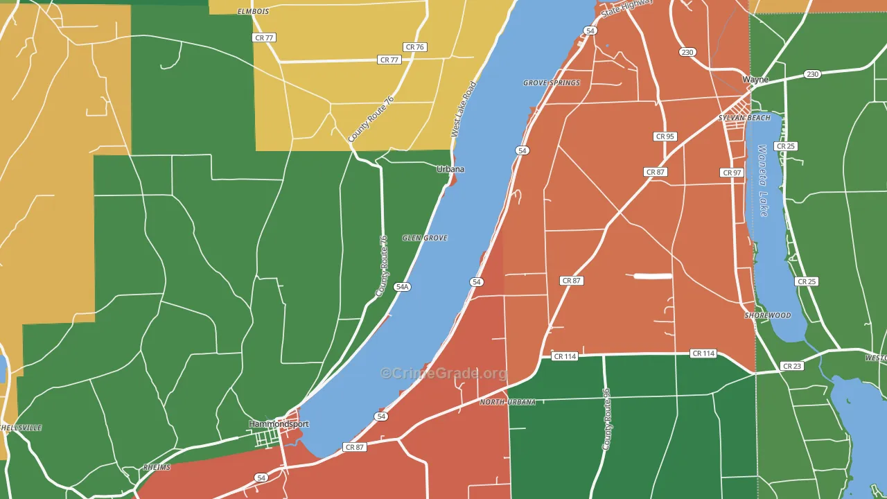 14840, NY Map of Theft Rates