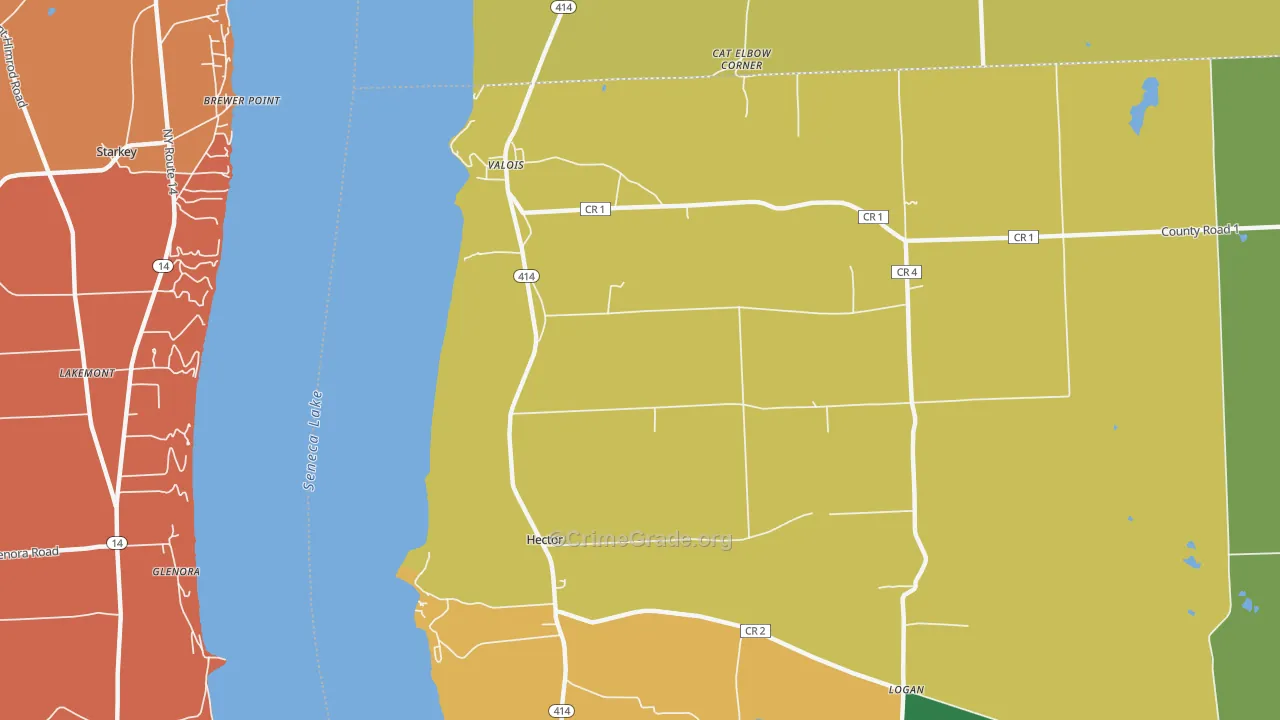 14841, NY Map of Theft Rates