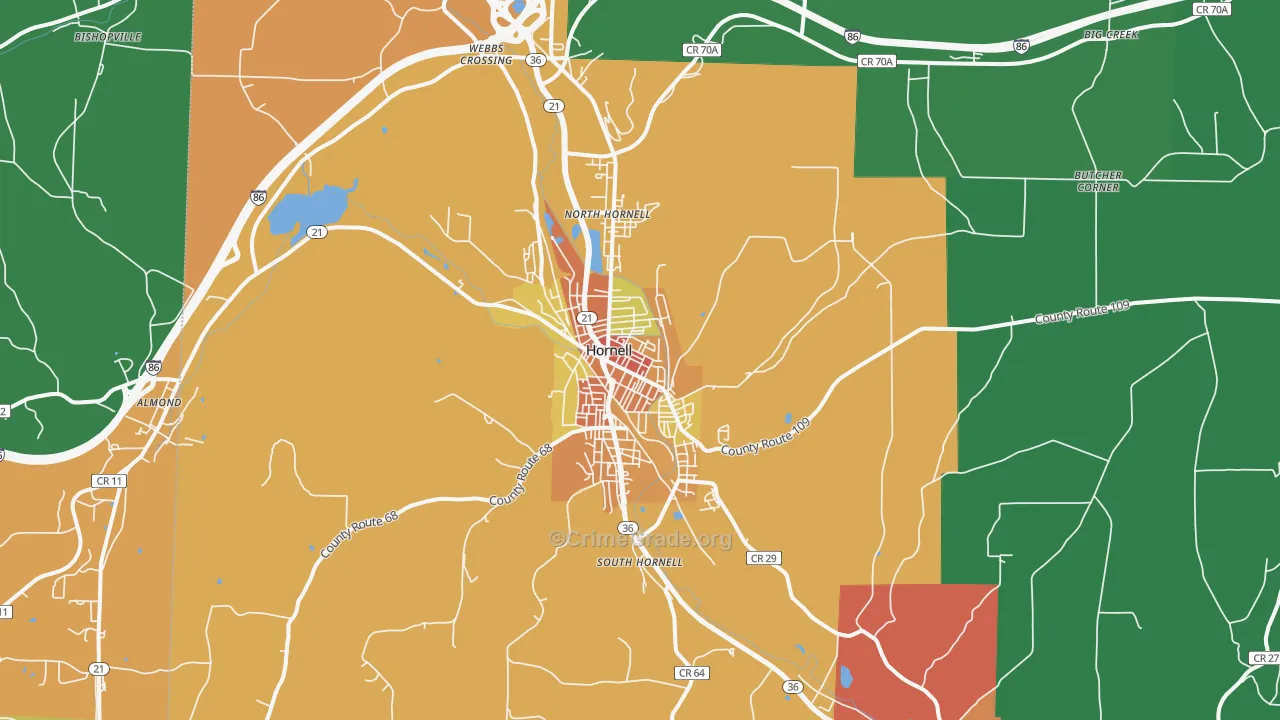 14843, NY Map of Theft Rates