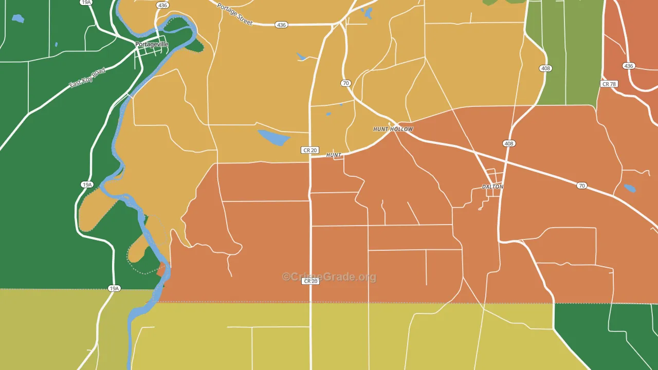 14846, NY Map of Theft Rates