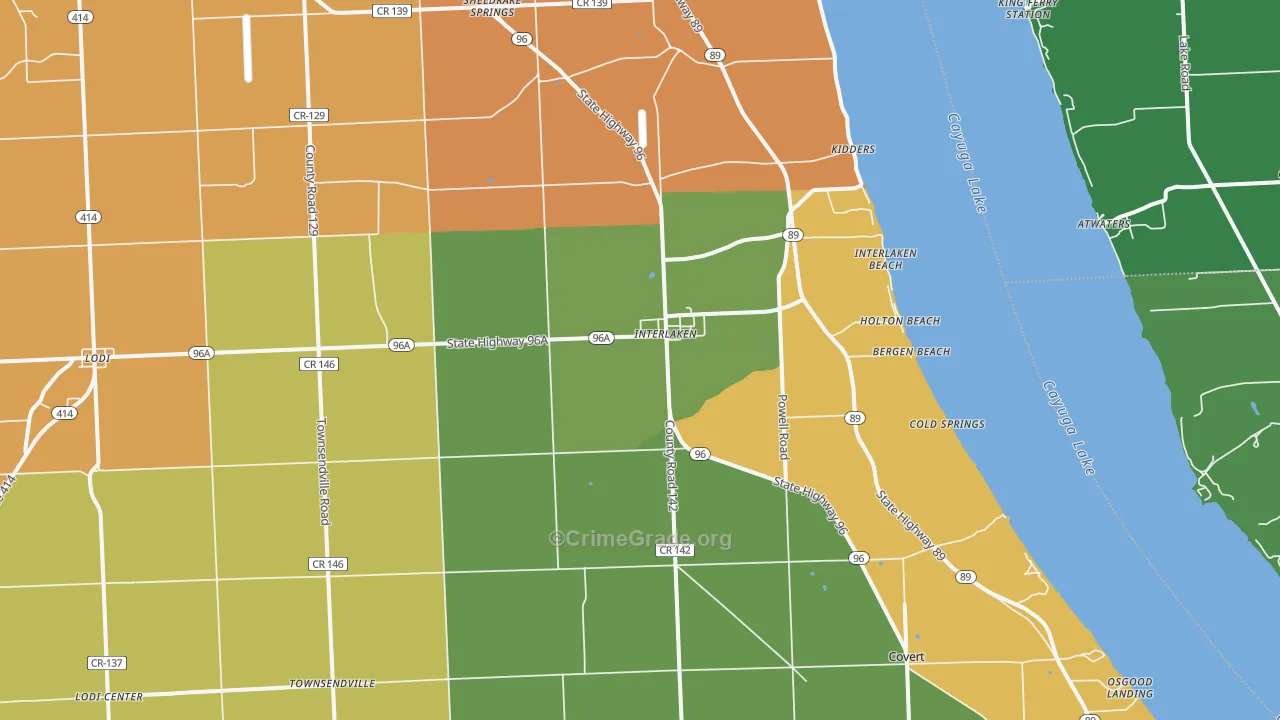 14847, NY Map of Theft Rates