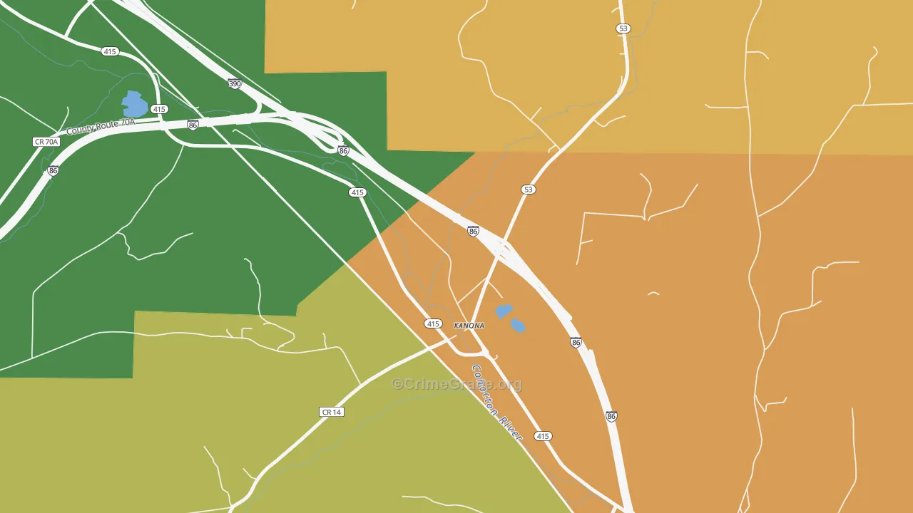 14856, NY Map of Theft Rates