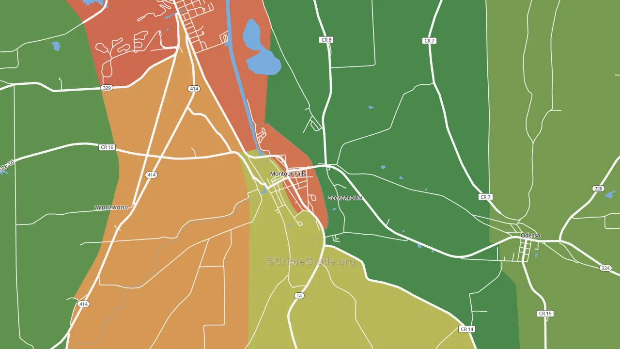 14865, NY Map of Theft Rates