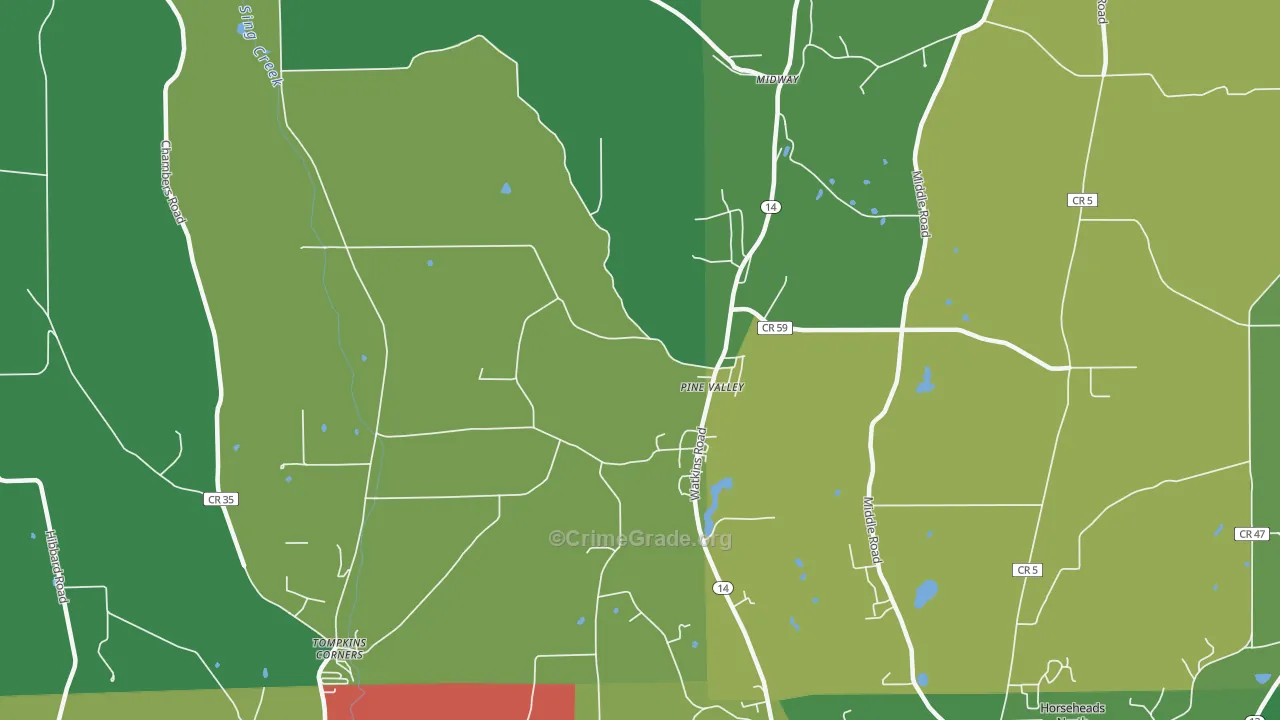 14872, NY Map of Theft Rates