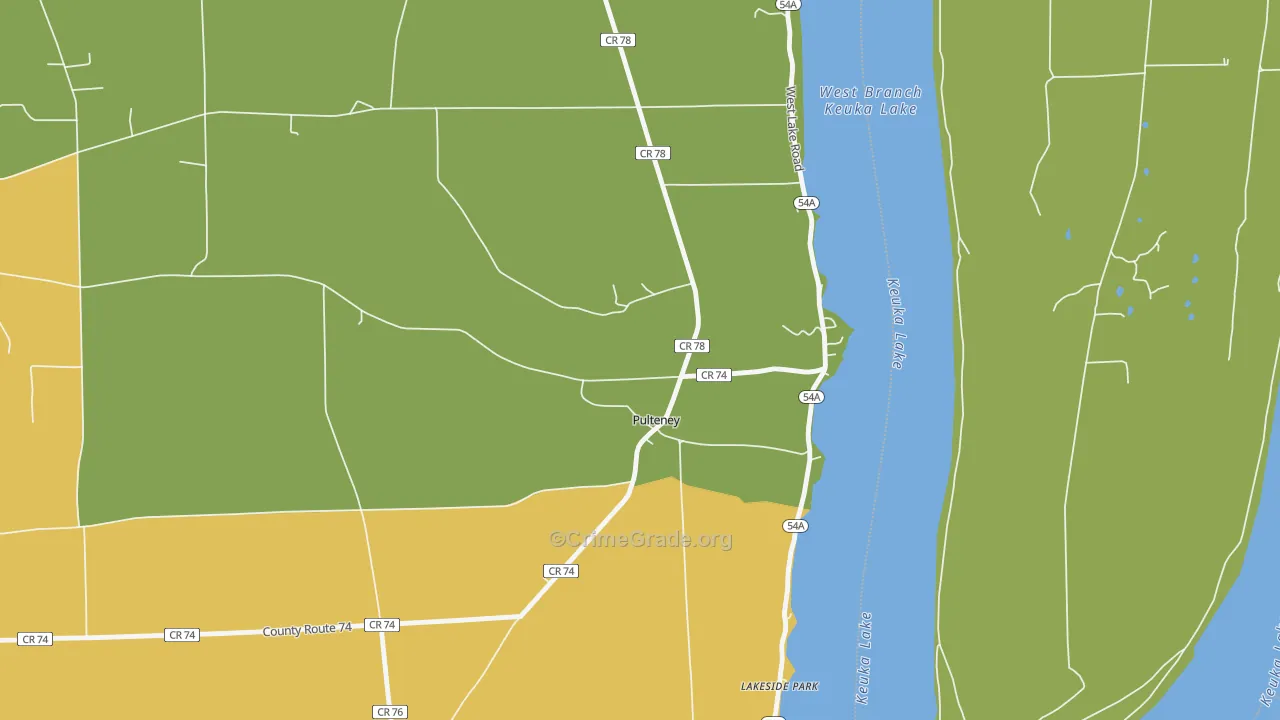 14874, NY Map of Theft Rates