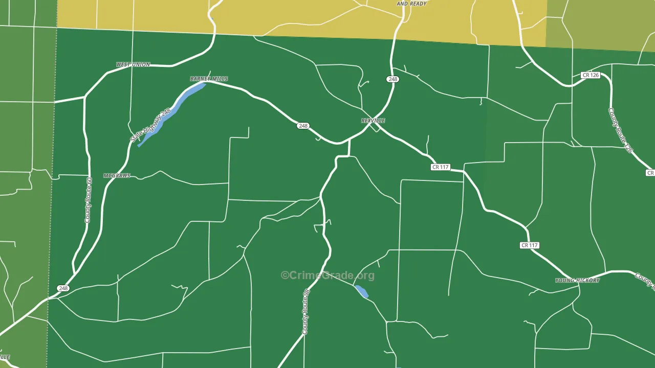 14877, NY Map of Theft Rates