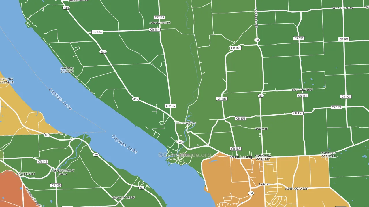14882, NY Map of Theft Rates