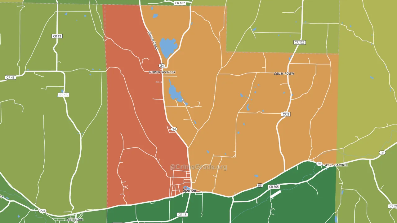 14883, NY Map of Theft Rates