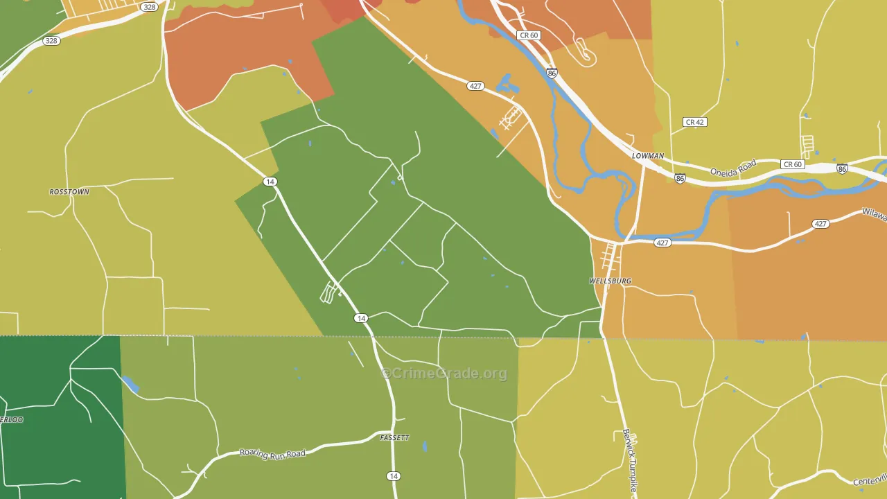 14894, NY Map of Theft Rates