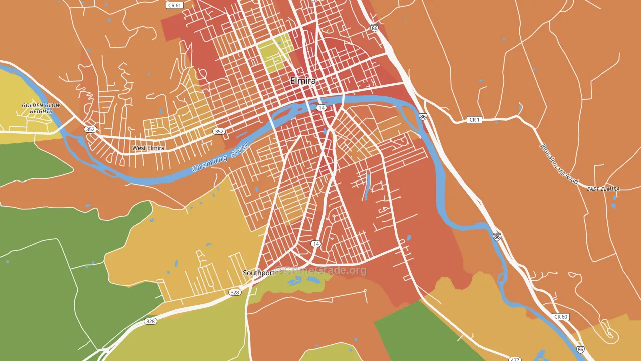 14904, NY Map of Theft Rates