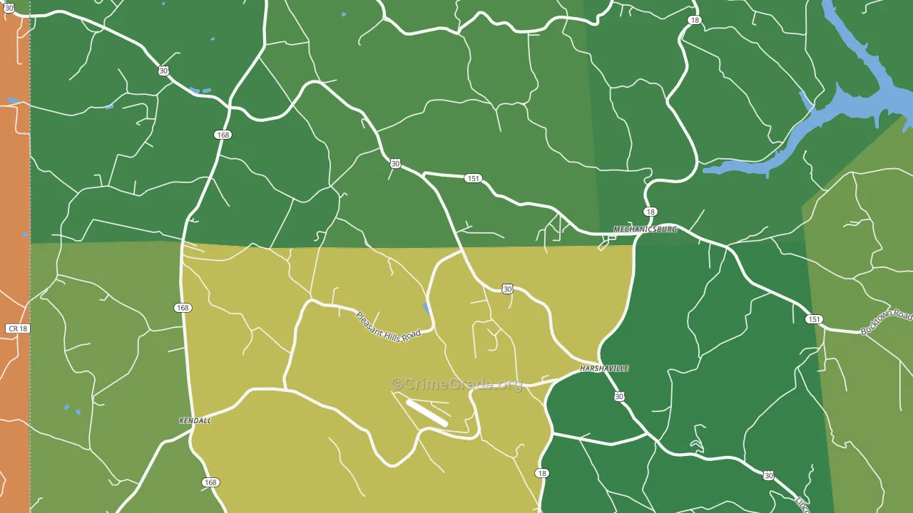 15050, PA Map of Theft Rates