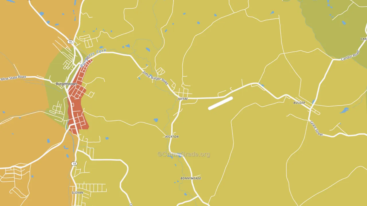 15053, PA Map of Theft Rates