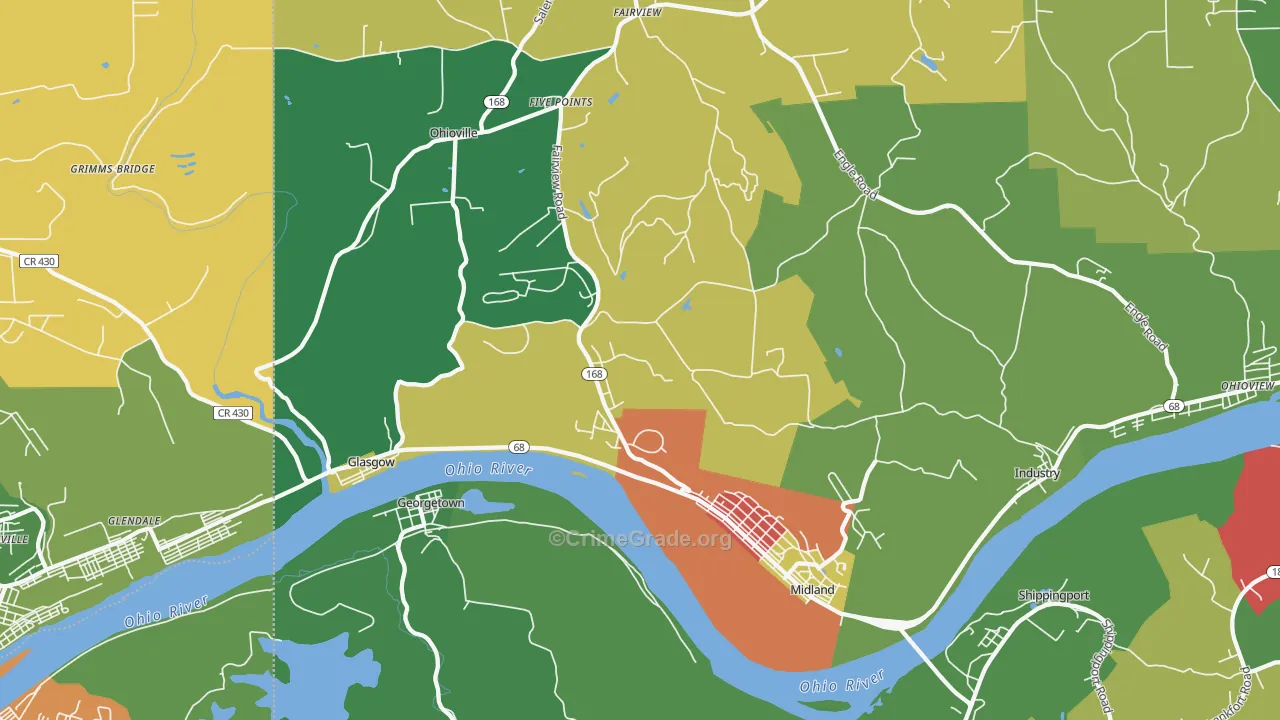 15059, PA Map of Theft Rates
