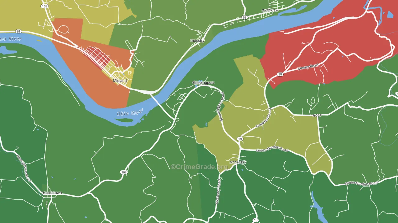 15077, PA Map of Theft Rates