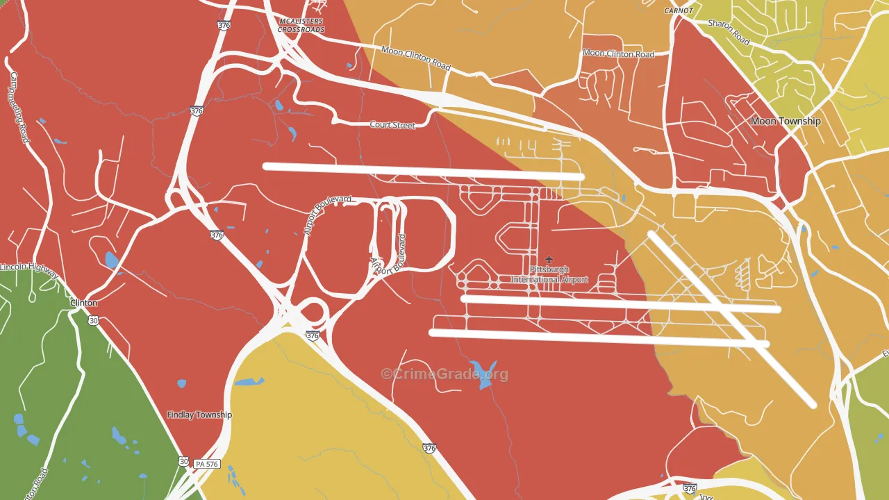 15231, PA Map of Theft Rates