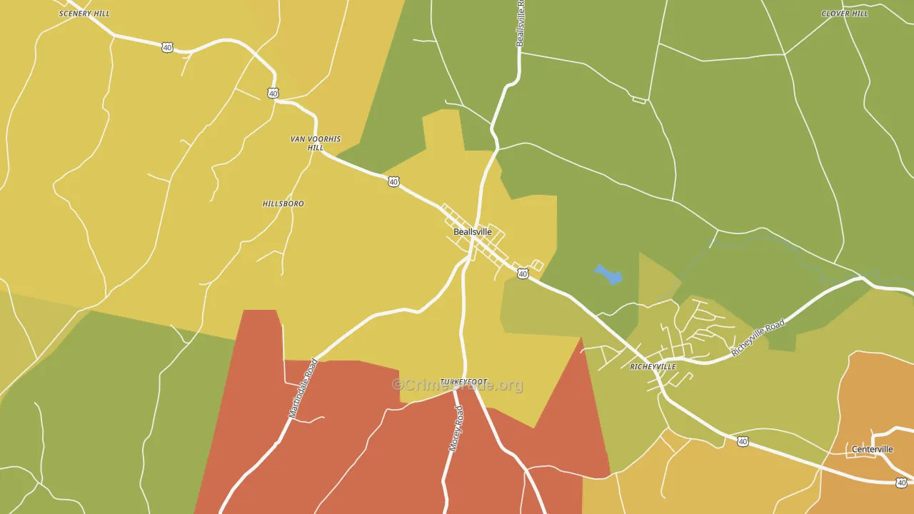15313, PA Map of Theft Rates