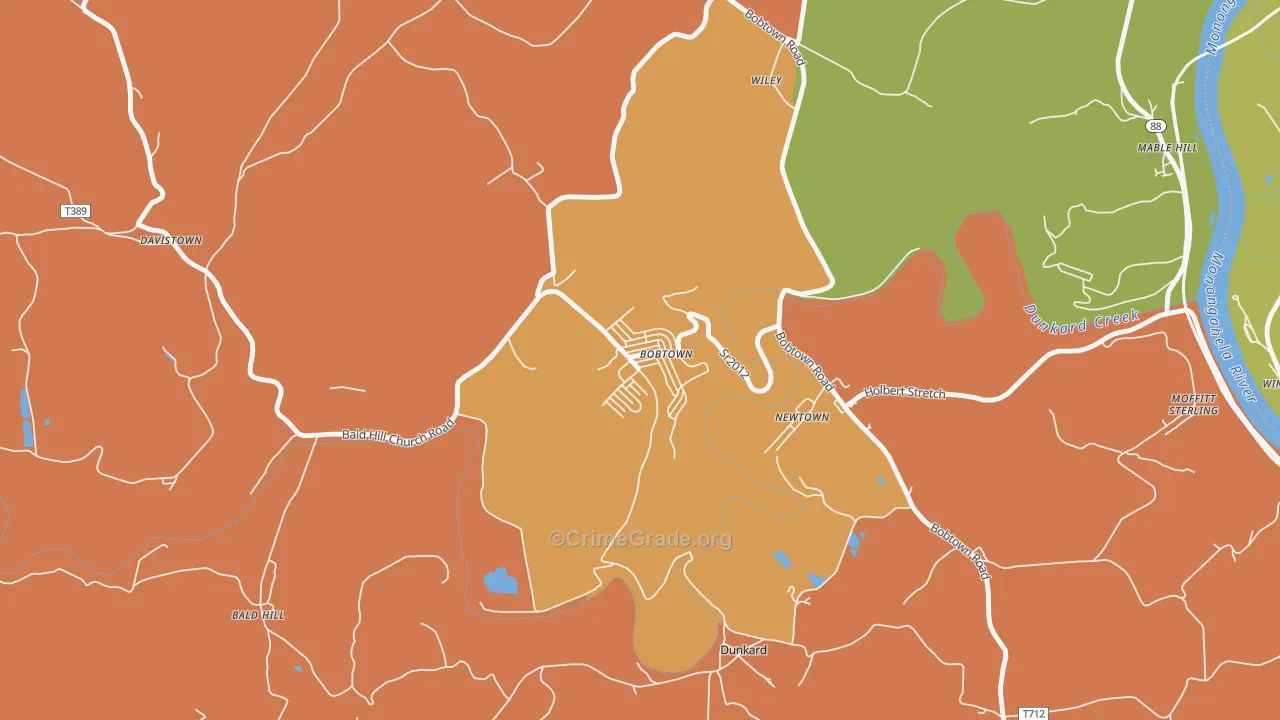 15315, PA Map of Theft Rates
