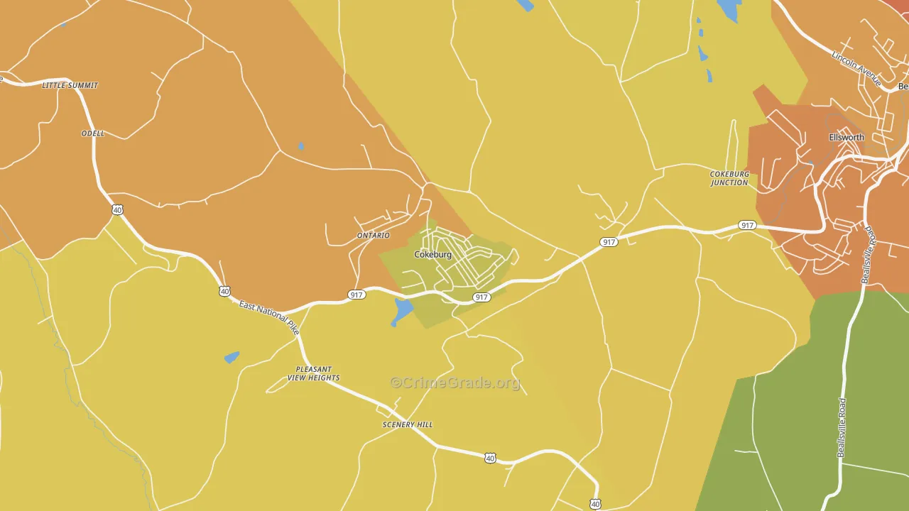 15324, PA Map of Theft Rates
